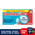 ANALGÉSICO DORFLEX UNO ENXAQUECA DIPIRONA MONOIDRATADA 1G 20 COMPRIMIDOS