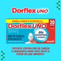 ANALGÉSICO DORFLEX UNO ENXAQUECA DIPIRONA MONOIDRATADA 1G 20 COMPRIMIDOS