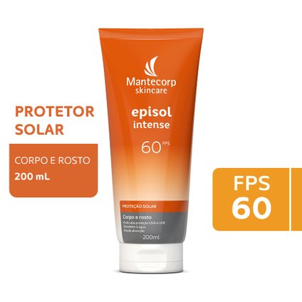 PROTETOR SOLAR EPISOL INTENSE CORPO E ROSTO FPS 60 200ML PROTETOR SOLAR EP