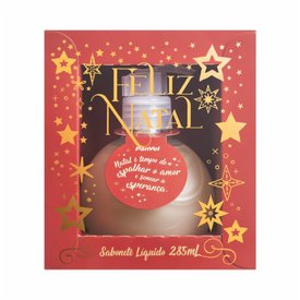 SABONETE LÍQUIDO PANVEL FELIZ NATAL VERMELHO 285ML