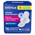 ABSORVENTE EXTERNO INTIMUS NOTURNO SUAVE COM ABAS 16 UNIDADES