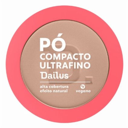 PÓ COMPACTO DAILUS ULTRAFINO VEGANO D.3 CLARO