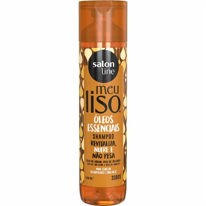 SHAMPOO SALON LINE MEU LISO ÓLEOS ESSENCIAIS 300ML