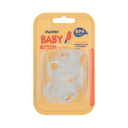 CHUPETA PANVEL BABY NEUTRA 6 MESES + 2 UNIDADES