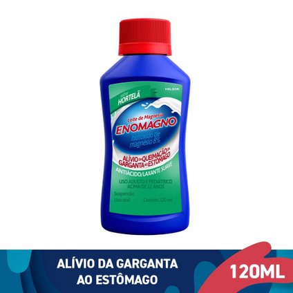LEITE DE MAGNÉSIA ENOMAGNO HORTELÃ 120ML