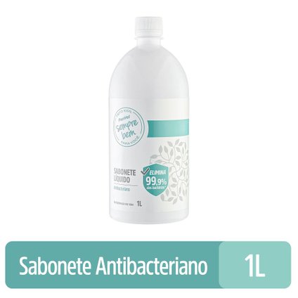 SABONETE LÍQUIDO ANTIBACTERIANO PANVEL SEMPRE BEM REFIL 1 LITRO