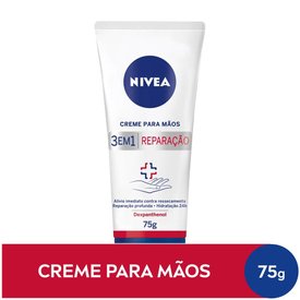 CREME PARA MÃOS 3 EM 1 NIVEA REPARACAO 75G