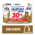 KIT COMPLEMENTO ALIMENTAR NUTREN SENIOR SEM SABOR 1,48KG GANHE 30% DESCONTO NA SEGUNDA LATA