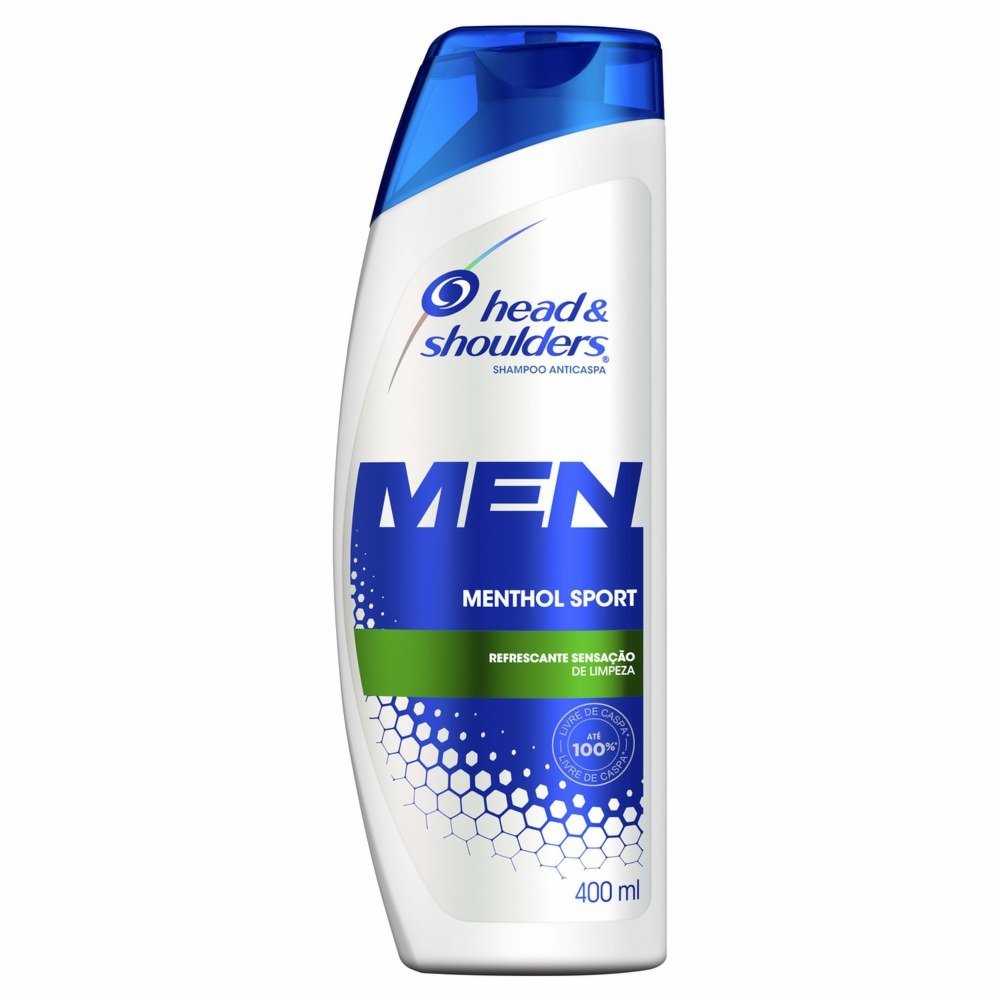 SHAMPOO DE CUIDADOS COM A RAIZ HEAD & SHOULDERS MEN MENTHOL SPORT 400ML