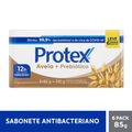 KIT SABONETE BARRA PROTEX ANTIBACTERIANO AVEIA LMPM 6UN 85G