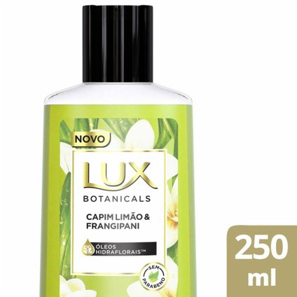 SABONETE LÍQUIDO LUX BOTANICALS CAPIM-LIMÃO  FRANGIPANI 250ML