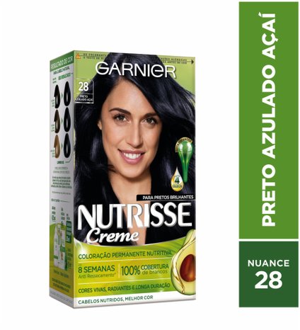 TINTURA GARNIER NUTRISSE  28 PRETO AZULADO AÇAI