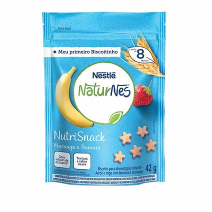 NUTRISNACK NESTLÉ NATURNES BANANA  MORANGO 42G