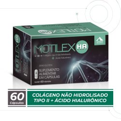 Motilex Ha Colágeno Não Hidrolisado + Ácido Hialurônico Com 60 Cápsulas Apsen
