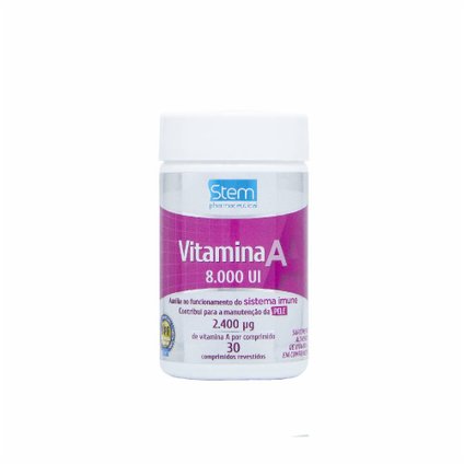 VITAMINA A 8000UI STEM - 30 COMPRIMIDOS