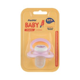 CHUPETA PANVEL BABY ROSA 0 A 6 MESES 1 UNIDADE