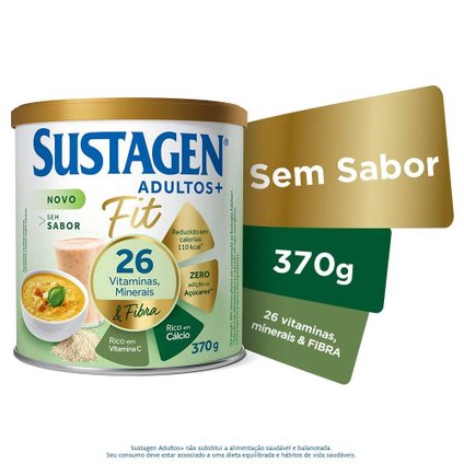 COMPLEMENTO ALIMENTAR SUSTAGEN ADULTOS+ FIT SEM SABOR 370G