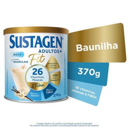 COMPLEMENTO ALIMENTAR SUSTAGEN ADULTOS+ FIT SABOR BAUNILHA 370G