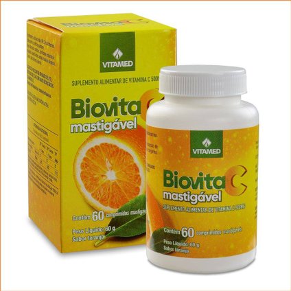 BIOVITA C 500G 60 COMPRIMIDOS MASTIGÁVEIS