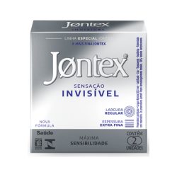 Preservativo Jontex Sensação Invisivel Com 2 Unidades