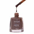 ESMALTE RISQUÉ DIAMOND GEL COURO NUDE CREMOSO 9,5ML