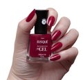 ESMALTE RISQUÉ DIAMOND GEL VERMELHO RUBI CREMOSO 9,5ML