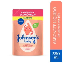 Sabonete Líquido De Glicerina Johnson's Baby Cabeça Aos Pés 380ml - Refil