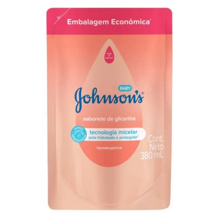 SABONETE LÍQUIDO JOHNSONS BABY CABEÇA AOS PÉS REFIL 380ML