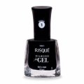 ESMALTE RISQUÉ DIAMOND GEL PRETO CAVIAR CREMOSO 9,5ML