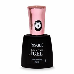 Esmalte Top Coat Risqué Diamond Gel Fixador 9,5ml
