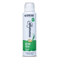 Desodorante Aerossol Monange Detox Fresh Capim Limao E Gengibre 90g