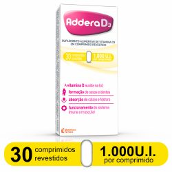 Addera D3 1000ui Com 30 Comprimidos Revestidos