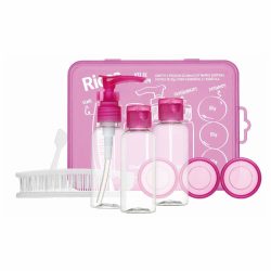 Kit Viagem Ricca 3 Frascos 30ml +3 Pote 10g + Pente Dobravel + Espatula