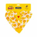 BABADOR BANDANA PANVEL BABY AMARELO COM MORDEDOR
