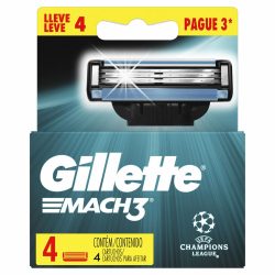 Lamina Gillette Mach3 Turbo Ucl 4unidades