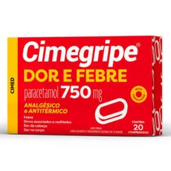 Cimegripe Dor E Febre 750mg 10 Comprimidos