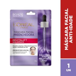 Máscara Facial L'oréal Preenchedora Revitalift Hialurônico