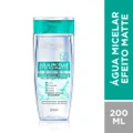 ÁGUA MICELAR EFEITO MATTE L'ORÉAL PARIS SOLUÇÃO DE LIMPEZA FACIAL 200ML