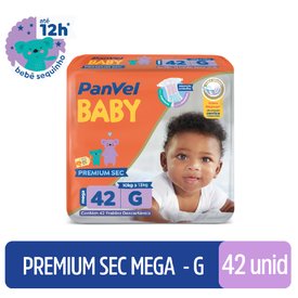 FRALDA PANVEL BABY PREMIUM SEC G COM 42 UNIDADES