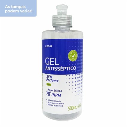 GEL ANTISSEPTICO LIFAR SEM PERFUME 500ML
