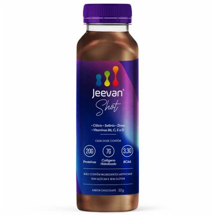 JEEVAN SHOT SUPLEMENTO DE PÓ SABOR CHOCOLATE 32G