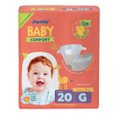 FRALDA PANVEL BABY G COM 20 UNIDADES