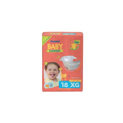 FRALDA PANVEL BABY EG COM 18 UNIDADES