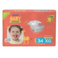 FRALDA PANVEL BABY MEGA XG COM 34 UNIDADES