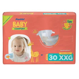 FRALDA PANVEL BABY MEGA XXG COM 30 UNIDADES