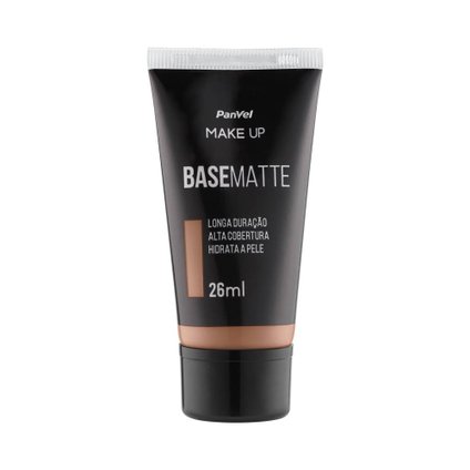 BASE LÍQUIDA MATTE PANVEL MAKE UP MÉDIO ESCURO 01