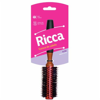 ESCOVA DE CABELO RICCA COLOR METAL 23