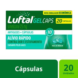 Luftal Gel Cápsulas Simeticona 125mg - 20 Cápsulas Gelatinosas