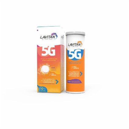 LAVITAN 5G LARANJA+ACEROLA+CAF COMPRIMIDO EFERVESCENTE