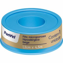 Fita Microporosa Panvel Bege 1,2cm X 4,5m